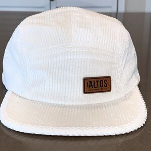 NWOT Olmeca Altos 100% Agave Tequila Cream Corduroy Strapback Baseball Cap